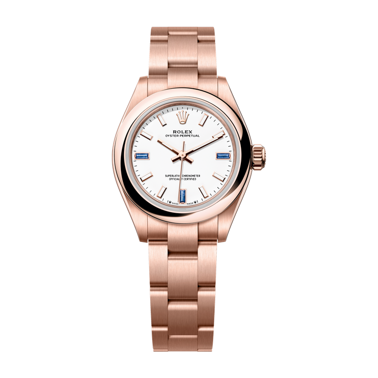 Rolex Oyster Perpetual 28 White Rose Gold 28mm