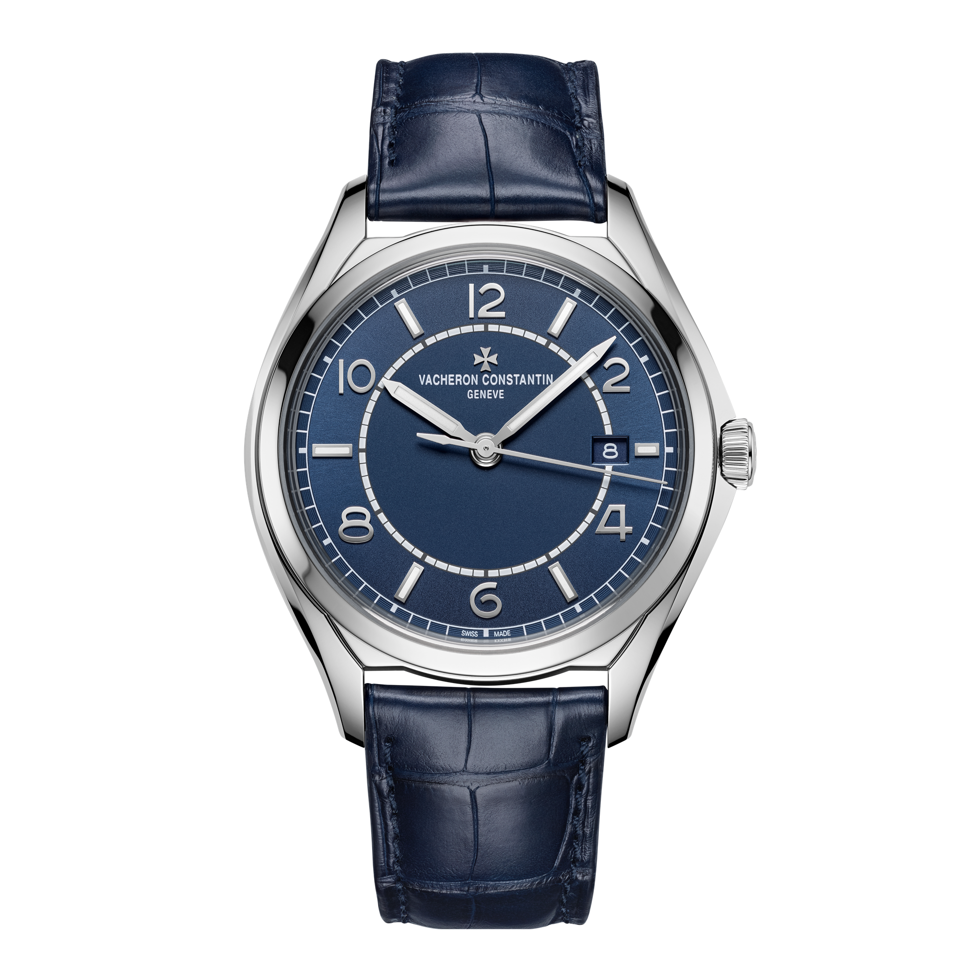 Vacheron Constantin Fiftysix Self-winding Blue Steel Alligator Leather 40mm