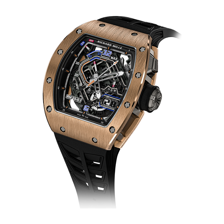 Richard Mille RM 30-01 Skeleton Rose Gold Rubber 42mm