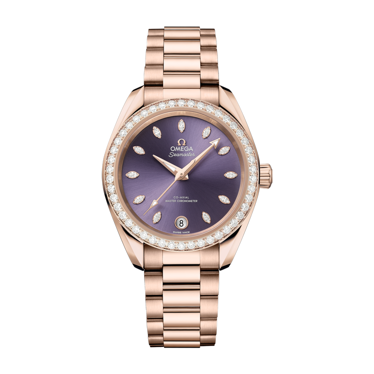 Omega Seamaster Aqua Terra Shades Purple Rose Gold 34mm