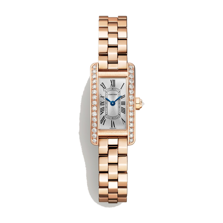 Cartier Tank Américaine Silver Rose Gold 15.2mm
