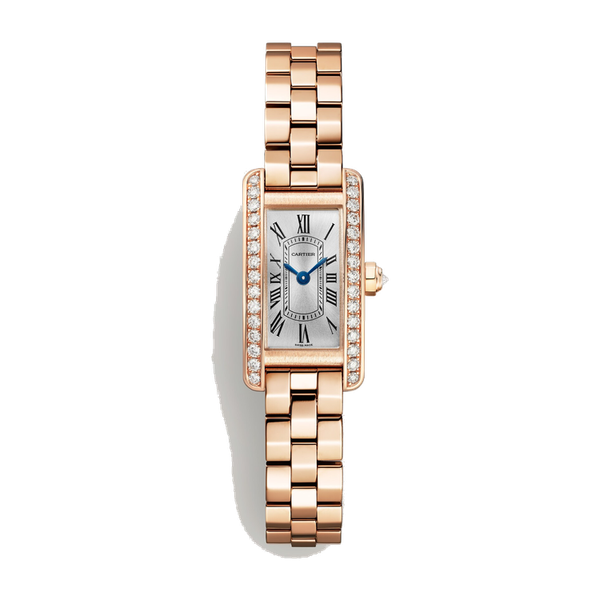 Cartier Tank Américaine Silver Rose Gold 28 x 15.2mm