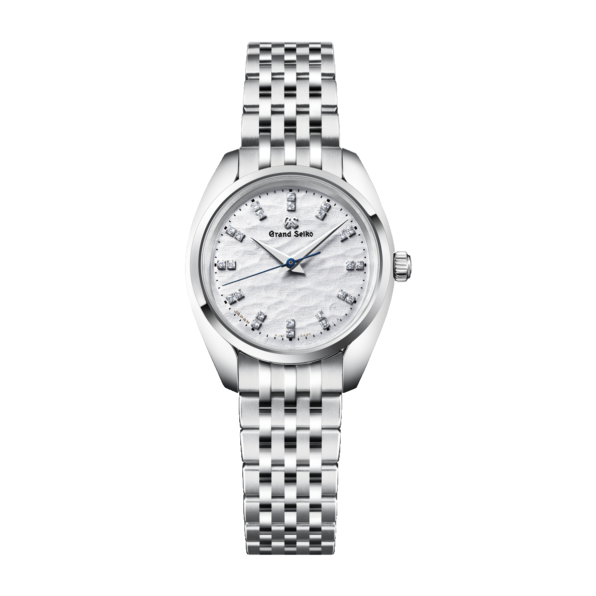 Grand Seiko Elegance Thin Dress Series White Steel Alligator Leather 26.5mm