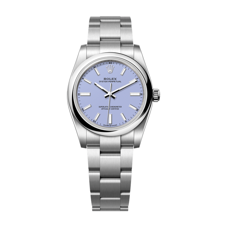 Rolex Oyster Perpetual 34 Purple Steel 34mm