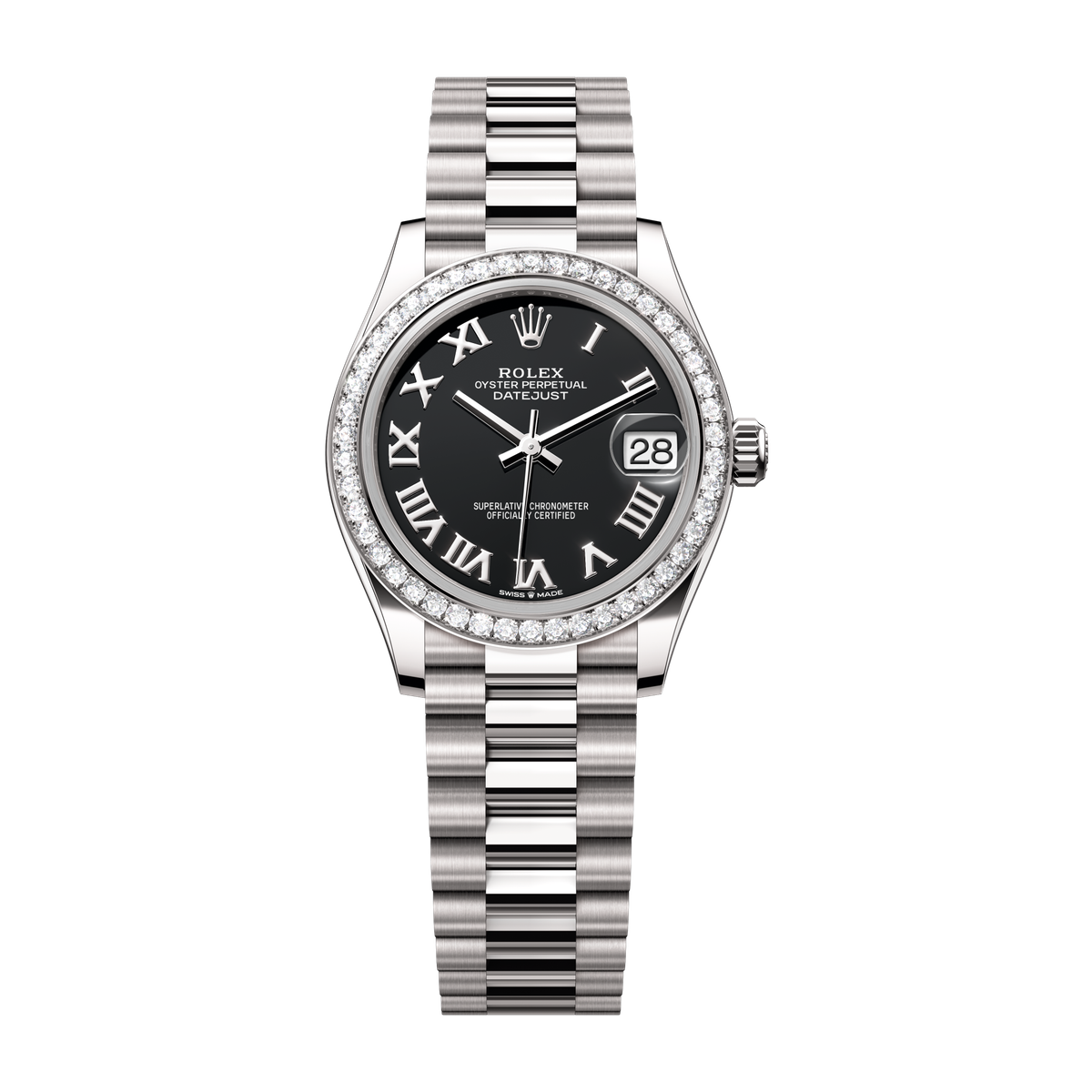 Rolex Datejust 31 Black White Gold 31mm