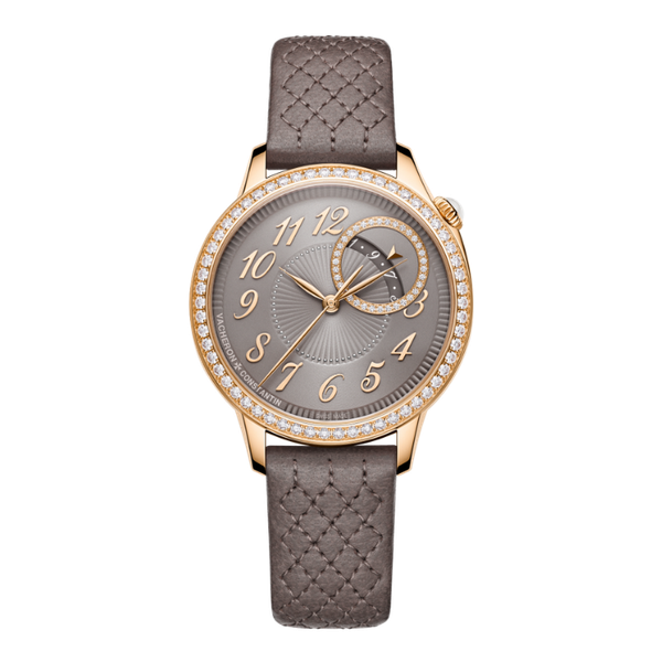 Vacheron Constantin Égérie Moon Phase Grey Leather 35mm