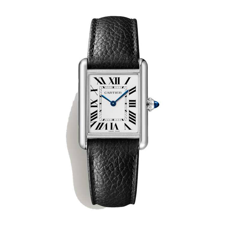 Cartier Tank Must Silver Steel Leather 25.5mm