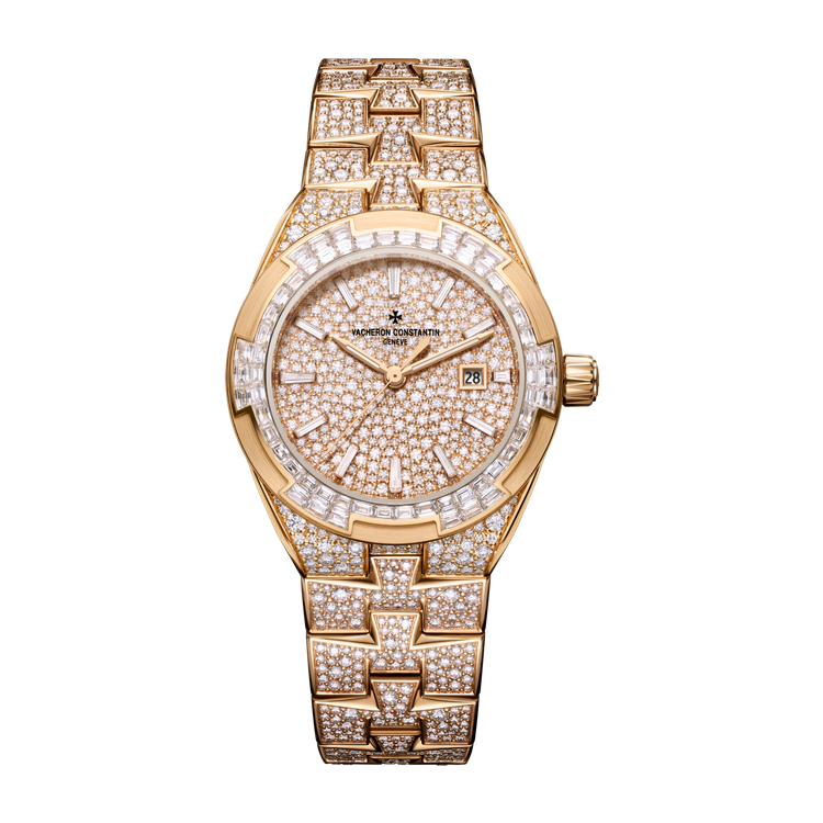 Vacheron Constantin Overseas Self-winding High Jewellery Diamond Pave Rose Gold 35mm