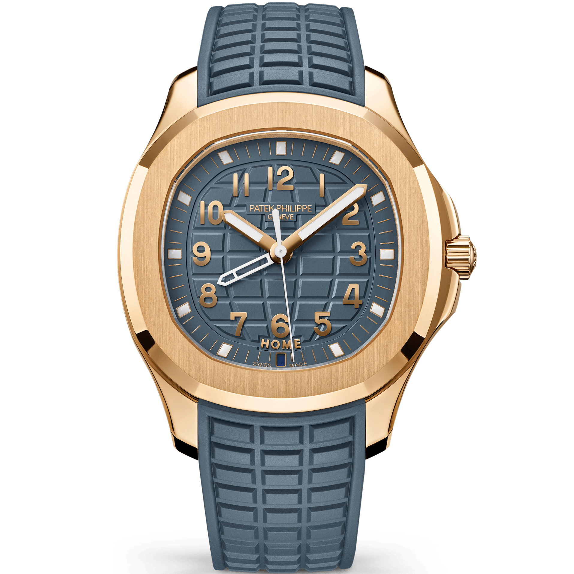 Patek Philippe Aquanaut Blue Rose Gold Rubber 39mm