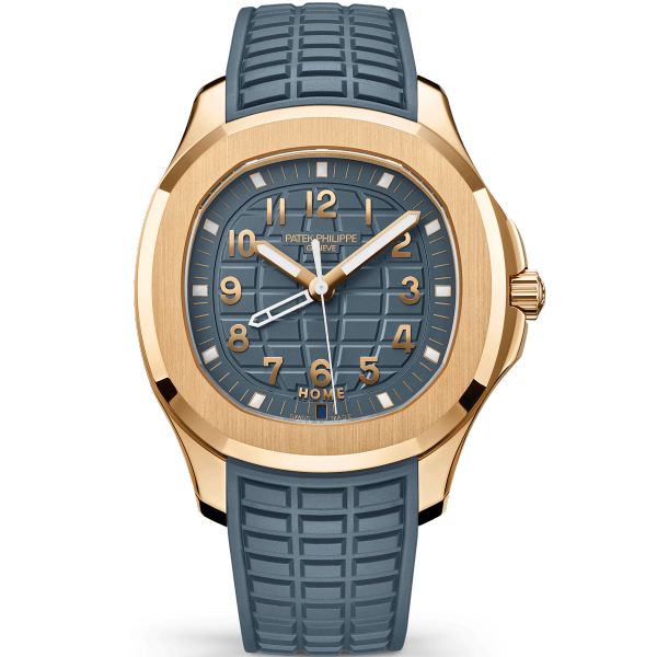 Patek Philippe Aquanaut Blue Rose Gold Rubber 39mm