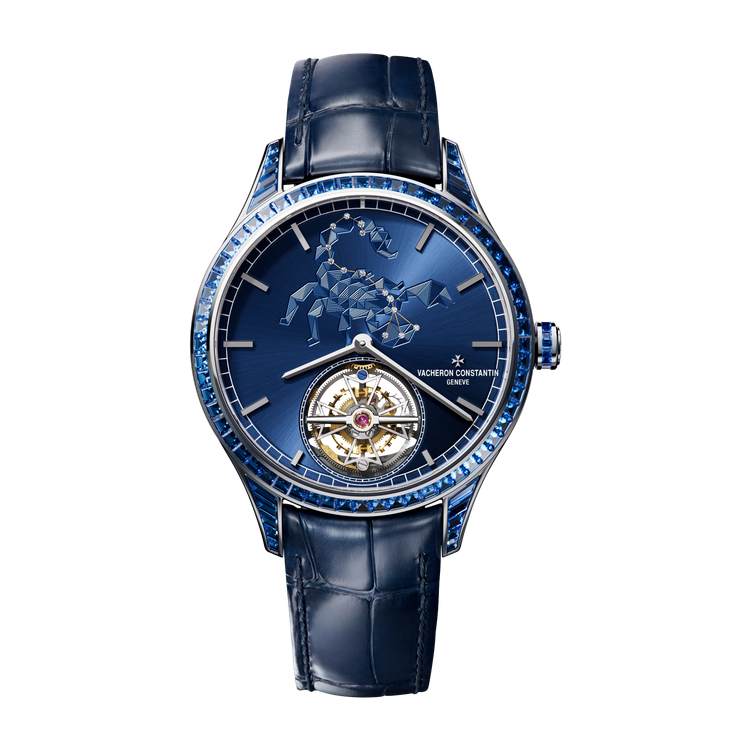 Vacheron Constantin Métiers d'Art Tribute to the Celestial Blue White Gold Alligator Leather 39mm