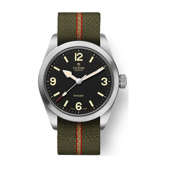 Tudor Ranger Black Steel Fabric 36mm