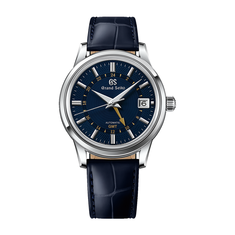 Grand Seiko "Moondrop" Elegance Contemporary Classics Blue Steel Alligator Leather 39.5mm
