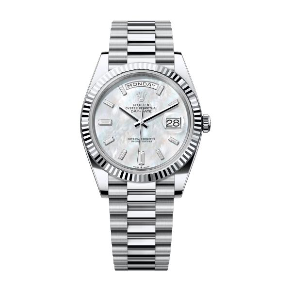 Rolex Day-Date 40 Mother of Pearl Platinum 40mm