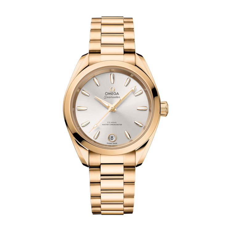 Omega Seamaster Aqua Terra Shades Silver Yellow Gold 34mm