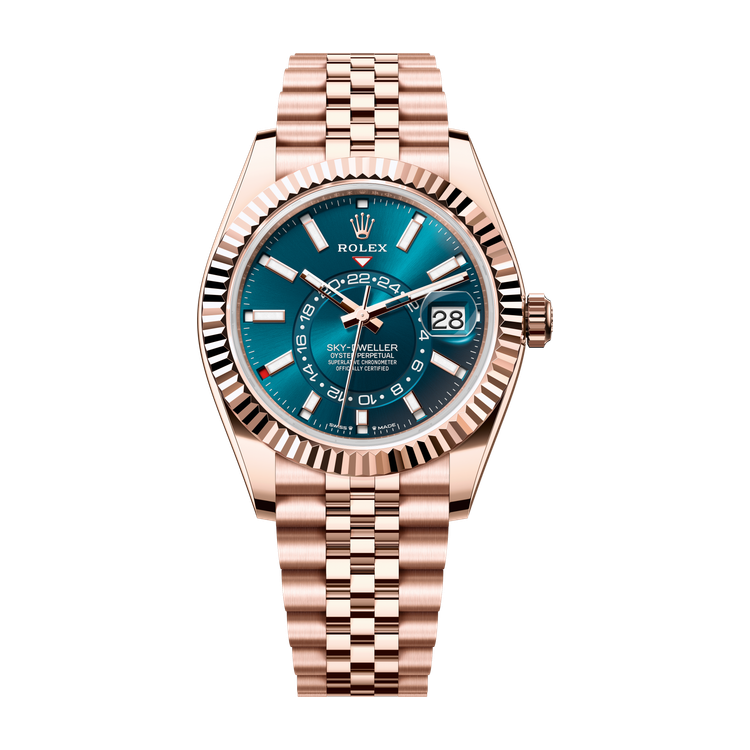 Rolex Sky-Dweller Green Rose Gold 42mm