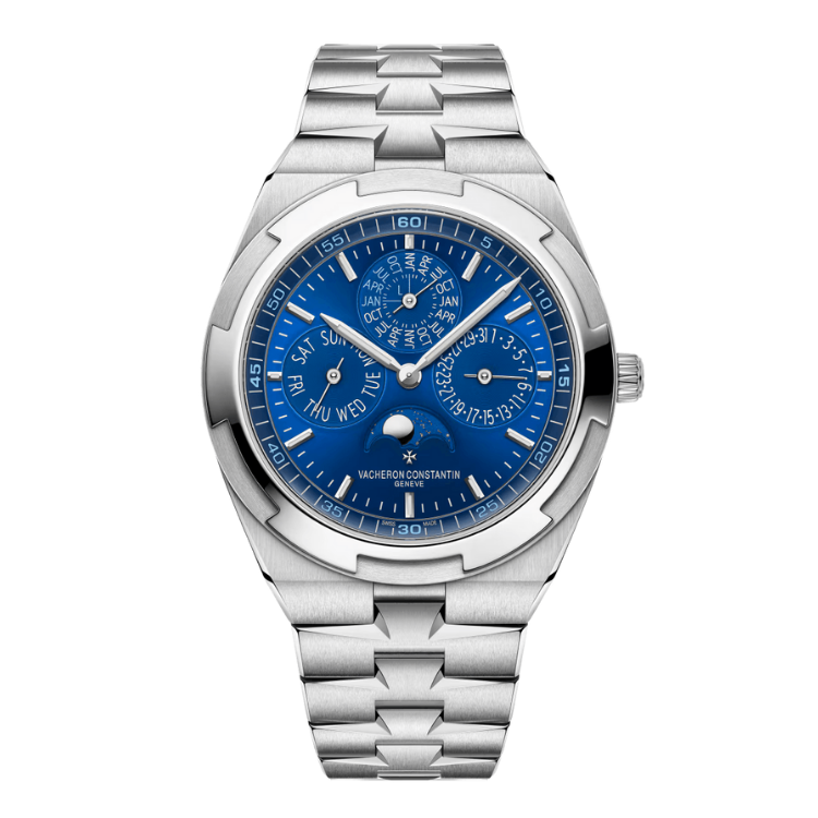 Vacheron Constantin Overseas Perpetual Calendar Ultra-thin Blue White Gold 41.5mm