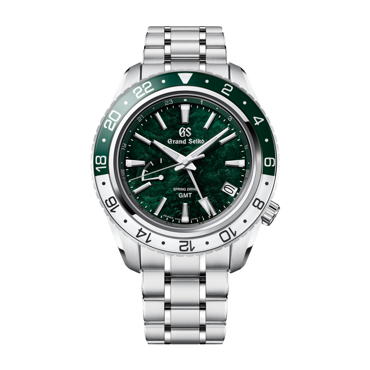 Grand Seiko Sport Triple Time Zone Green Steel 44mm