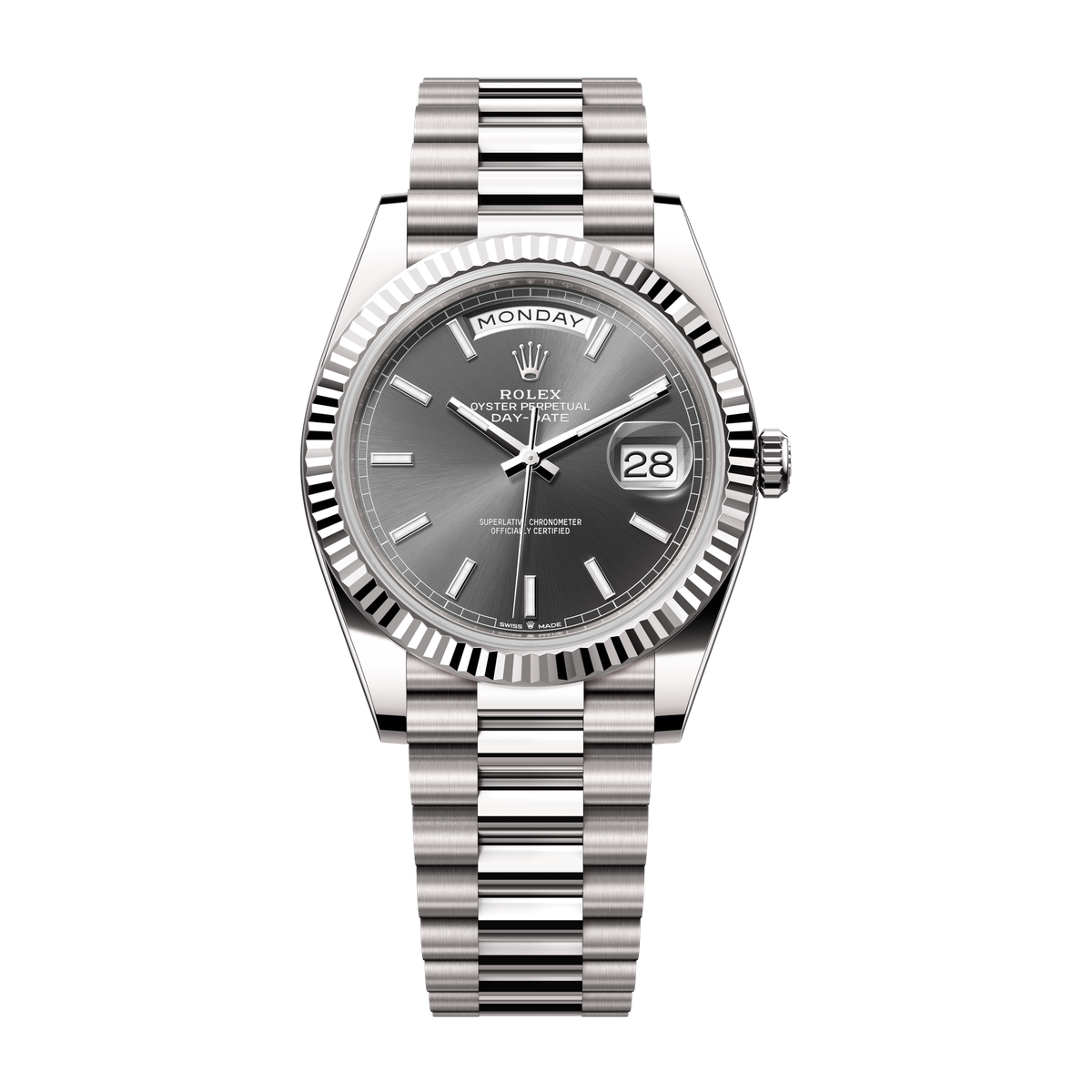 Rolex Day-Date 40 Dark Grey White Gold 40mm