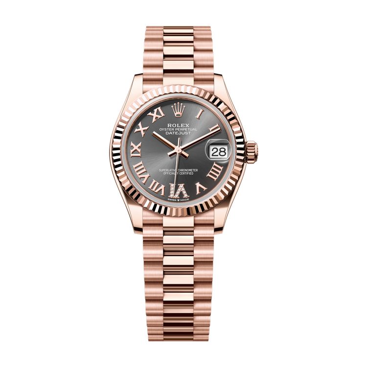 Rolex Datejust 31 Dark Grey Rose Gold 31mm