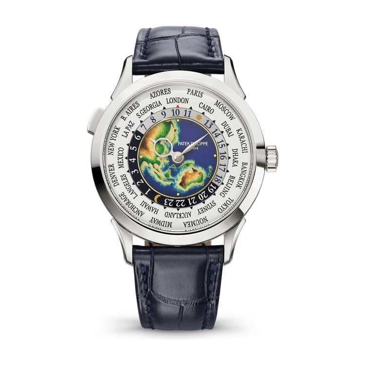 Patek Philippe Complications Green White Gold Alligator Leather 38.5mm