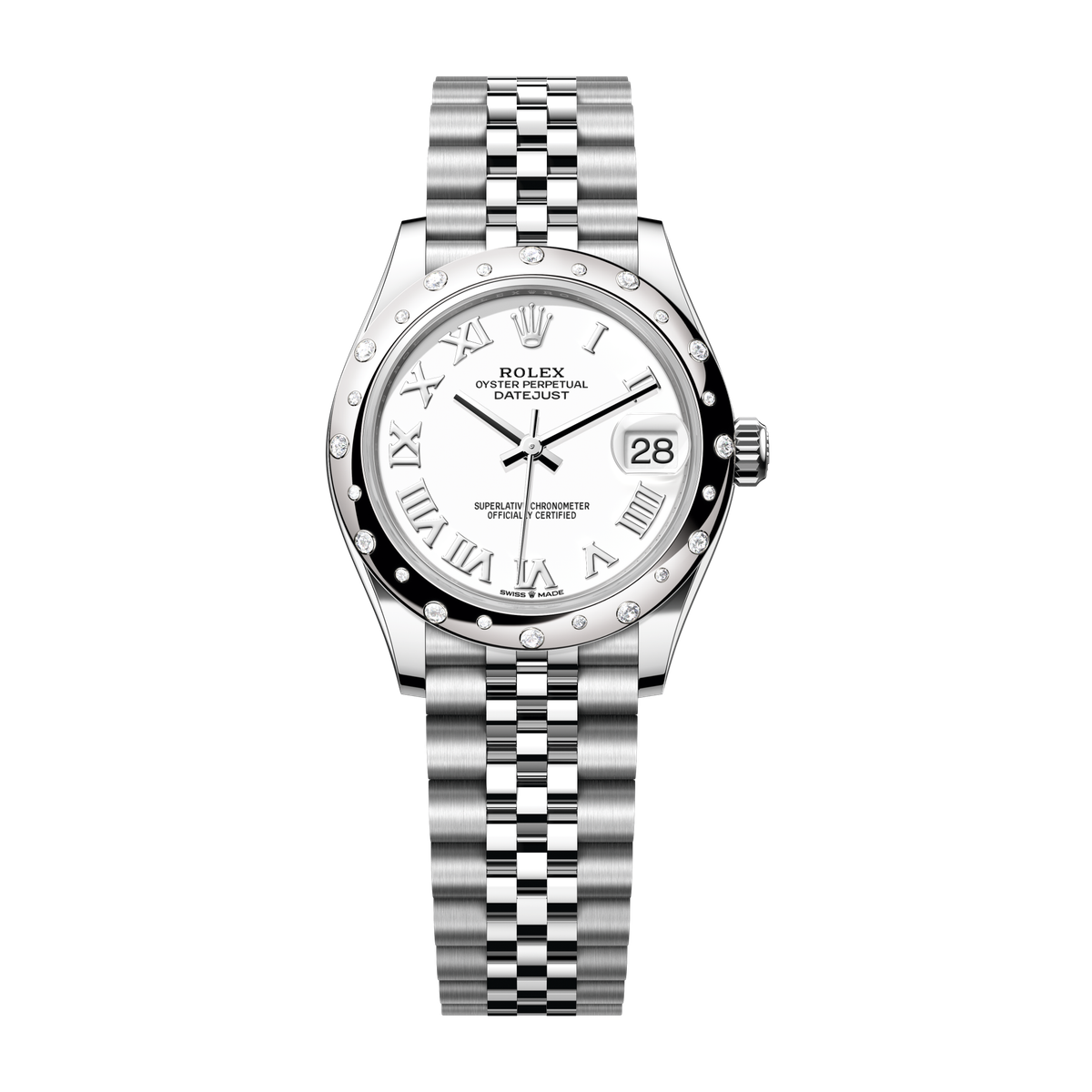 Rolex Datejust 31 White Steel & White Gold 31mm