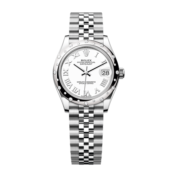 Rolex Datejust 31 White Steel & White Gold 31mm