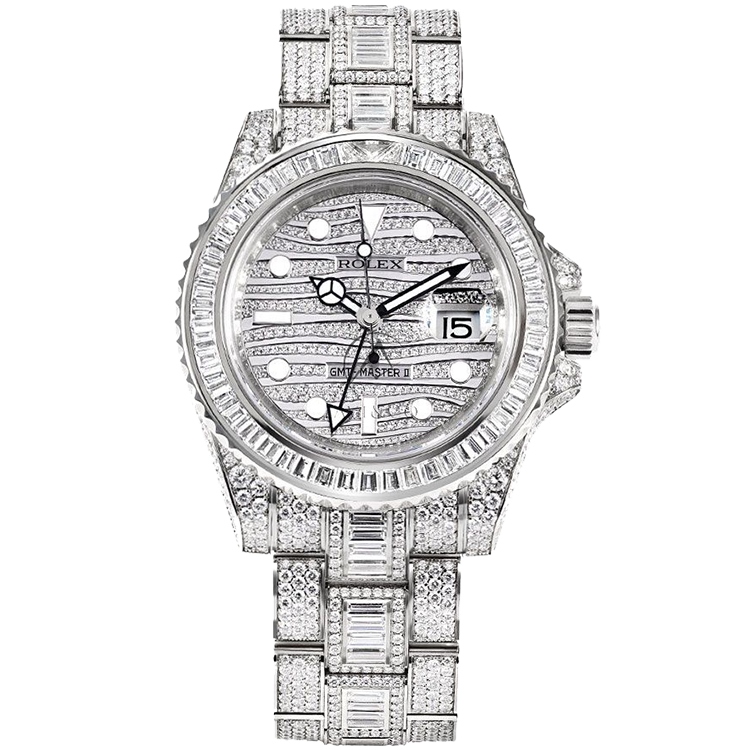 Rolex GMT-Master II Diamond Pave White Gold 40mm