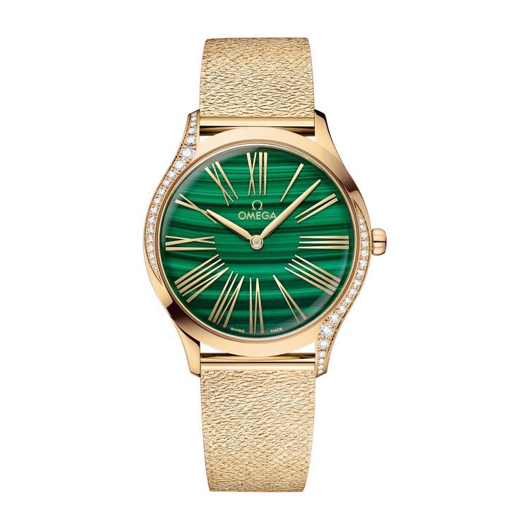 Omega De Ville Trésor Green Yellow Gold 36mm