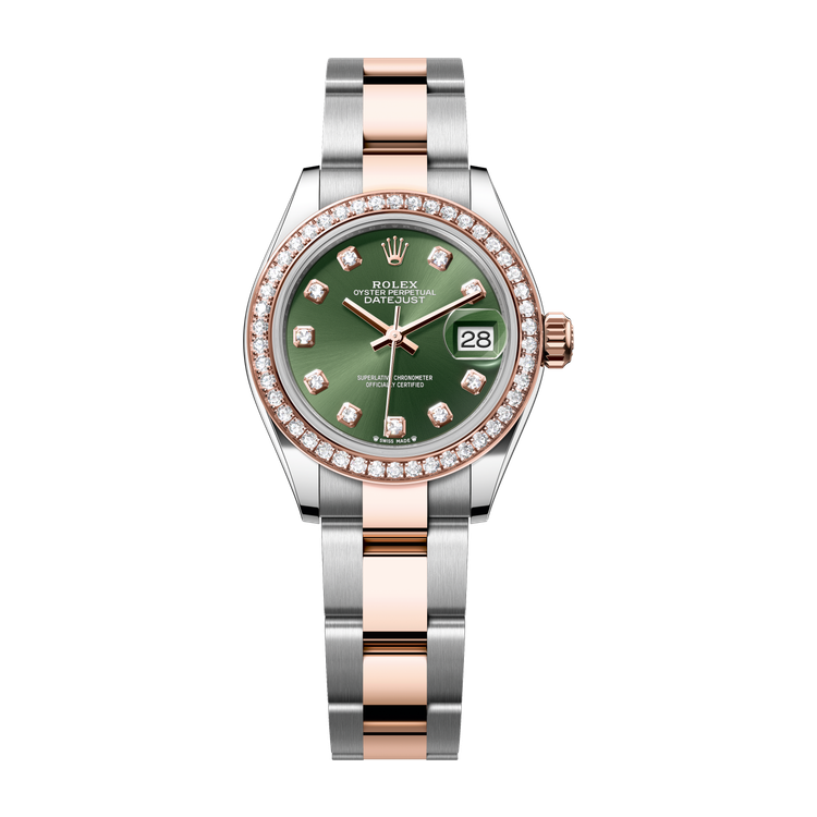 Rolex Lady-Datejust Green Two-Tone 28mm