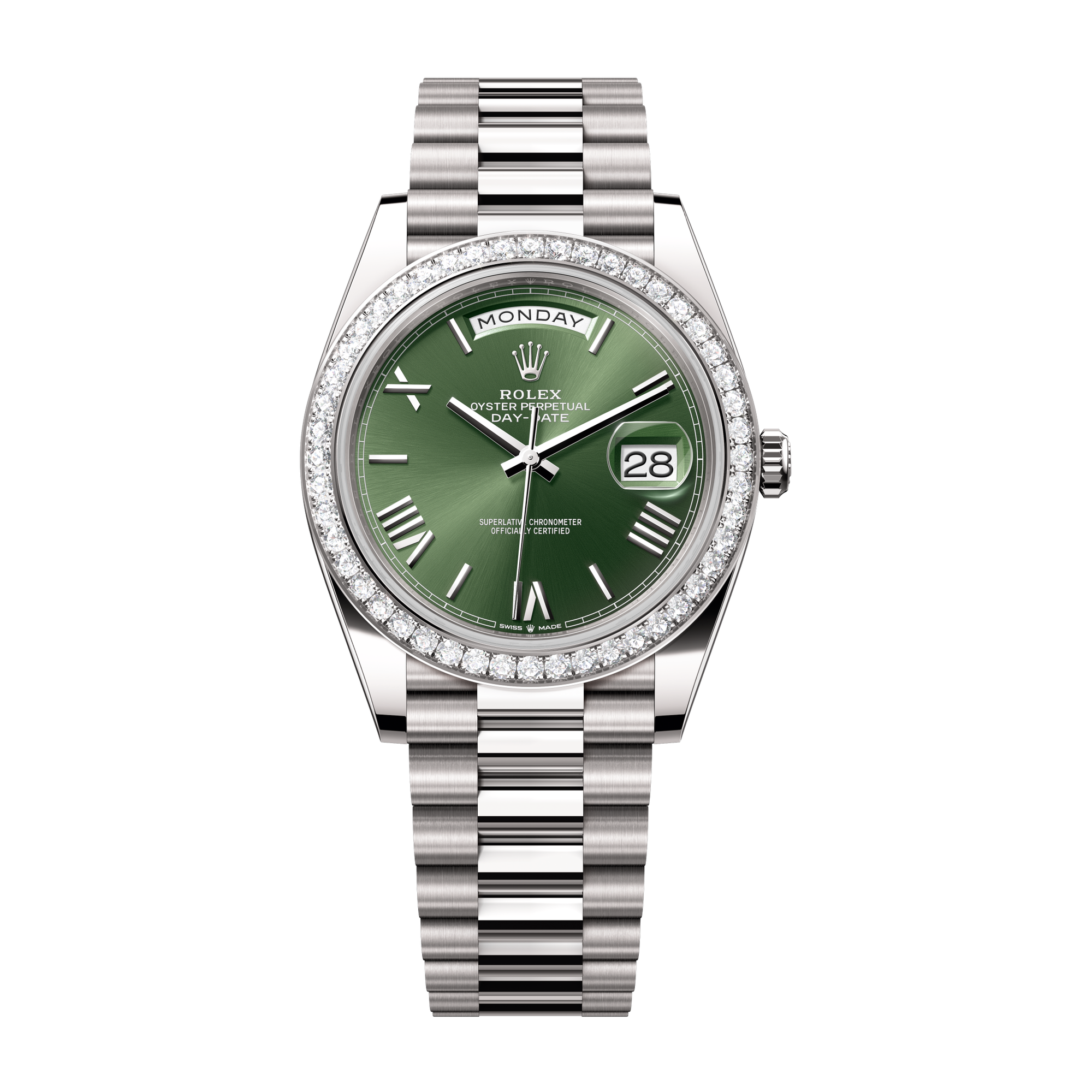 Rolex Day-Date 40 Green White Gold 40mm