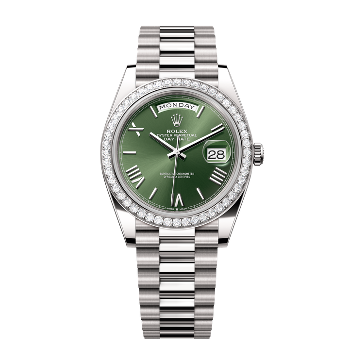 Rolex Day-Date 40 Green White Gold 40mm