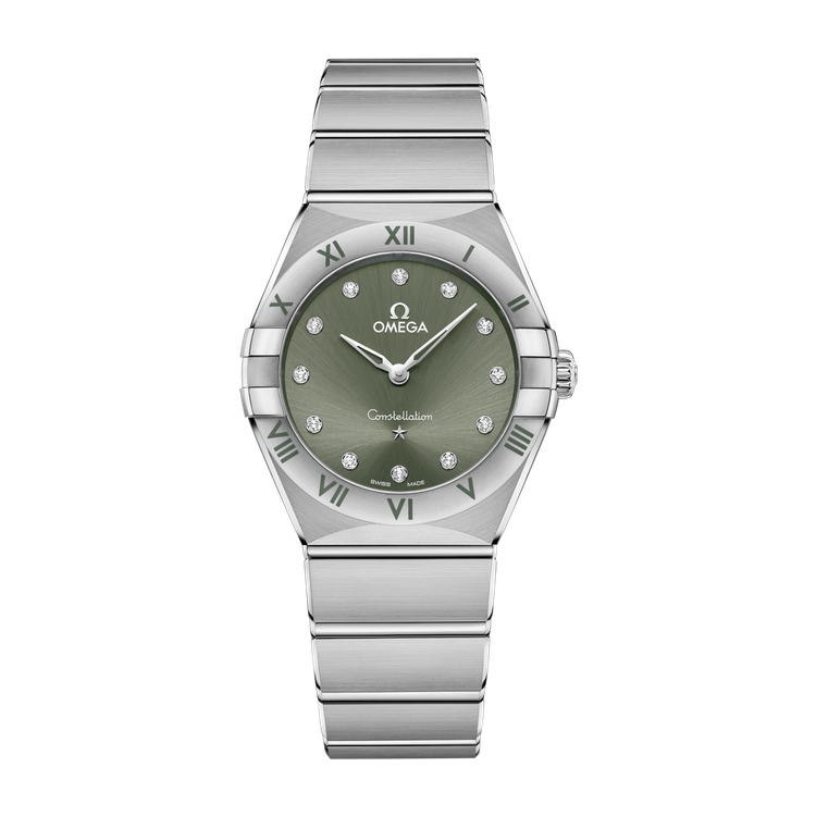 Omega Constellation Green Steel 28mm