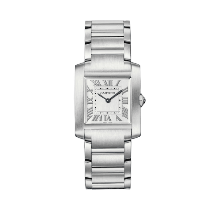 Cartier Tank Française Silver Steel 27mm