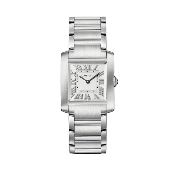 Cartier Tank Française Silver Steel 27mm