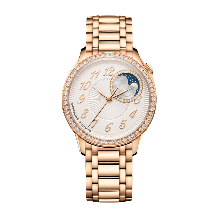 Vacheron Constantin Égérie Moon Phase Silver Rose Gold 37mm