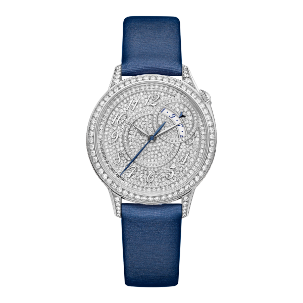 Vacheron Constantin Égérie Self-winding Diamond Pave White Gold Leather 35mm