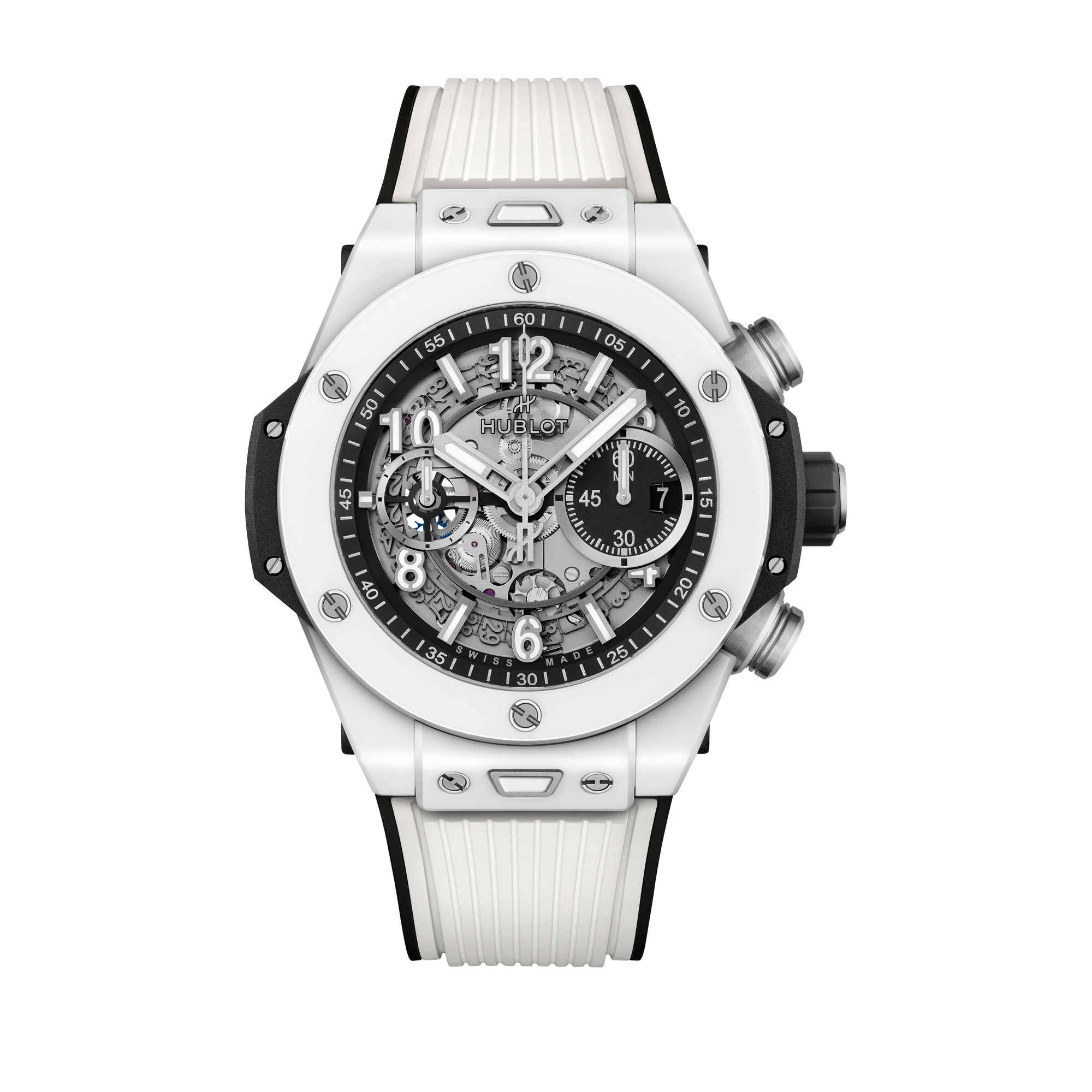 Hublot Big Bang Unico White Ceramic Rubber 44mm