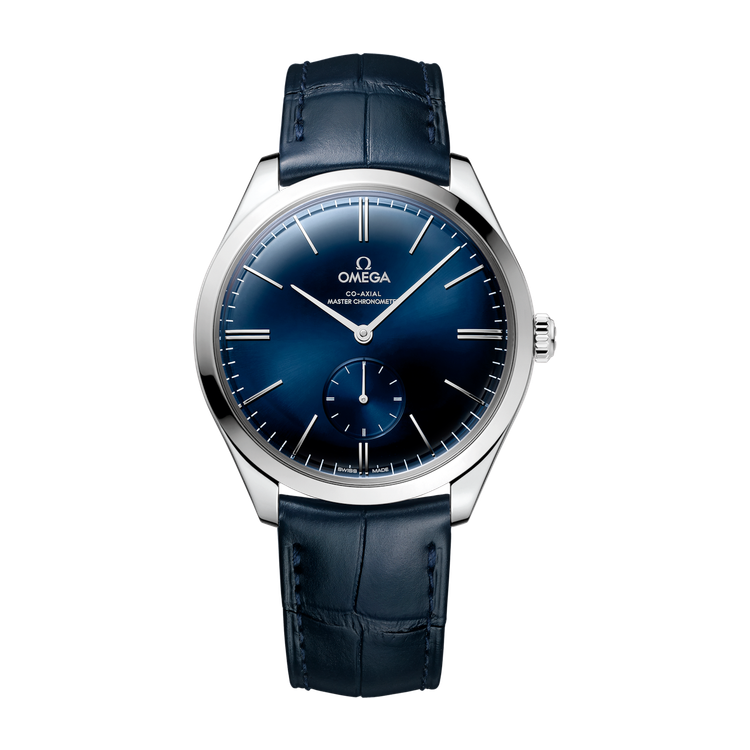 Omega De Ville Trésor Blue Steel Alligator Leather 40mm