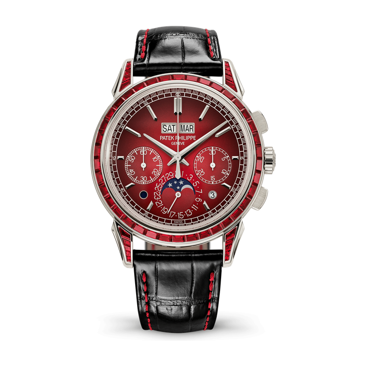 Patek Philippe Grand Complications Red Platinum Alligator Leather 41mm
