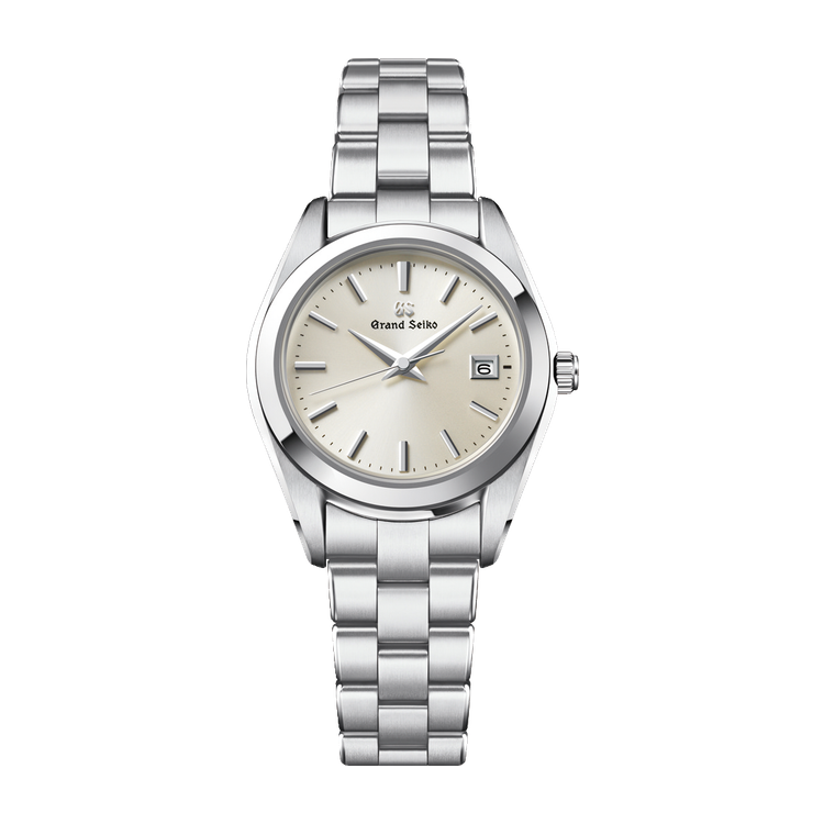 Grand Seiko Heritage Refined Essentials Silver Steel Alligator Leather 28.9mm