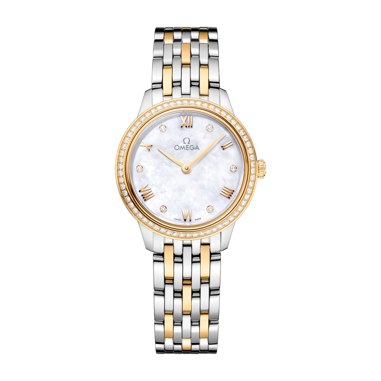Omega De Ville Prestige White Two-Tone 27.5mm
