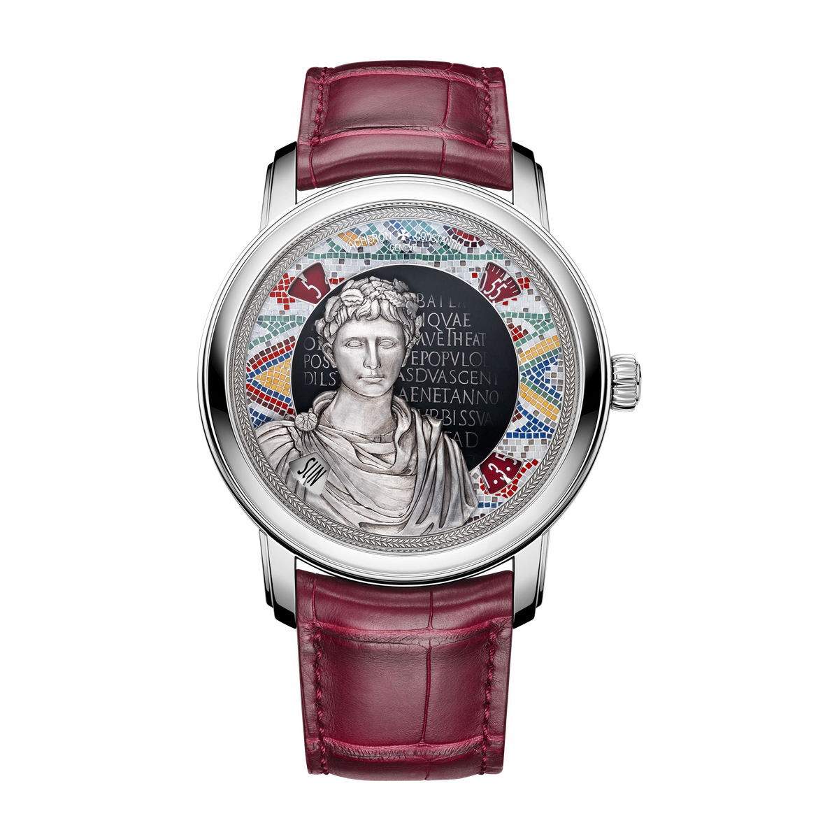 Vacheron Constantin Métiers d'Art Tribute to Great Civilisations Green White Gold Alligator Leather 42mm