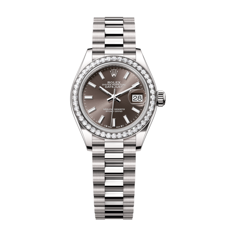 Rolex Lady-Datejust Dark Grey White Gold 28mm