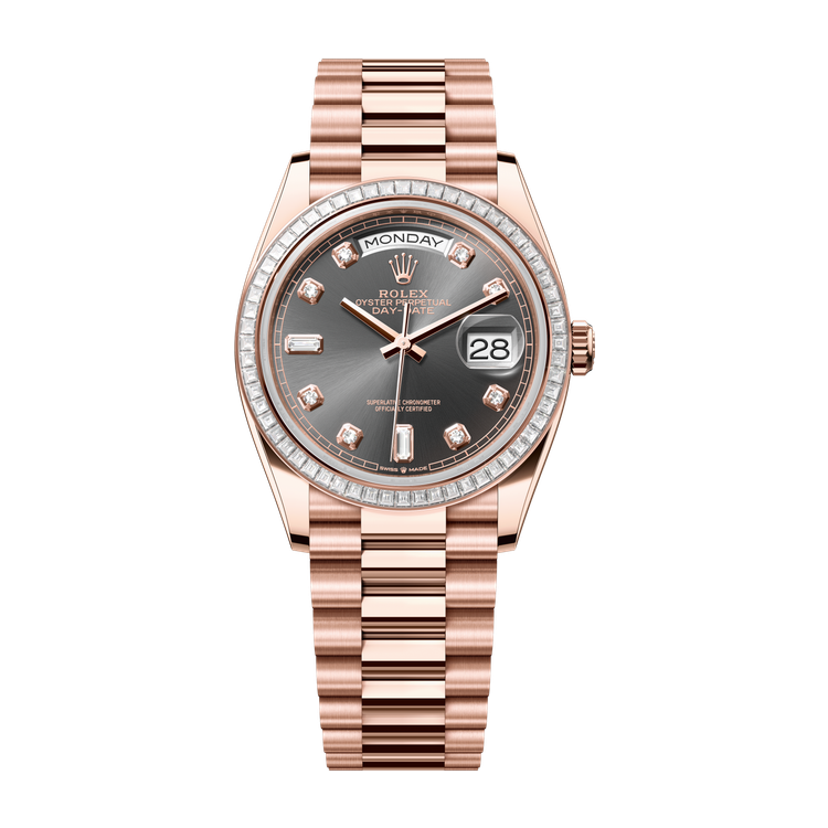 Rolex Day-Date 36 Dark Grey Rose Gold 36mm