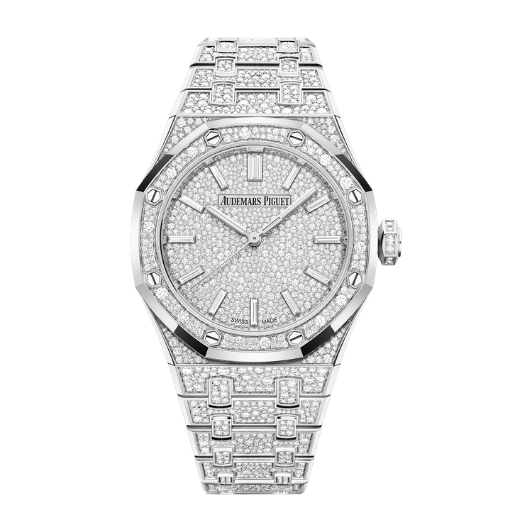 Audemars Piguet Royal Oak Selfwinding Diamond Pave White Gold 37mm