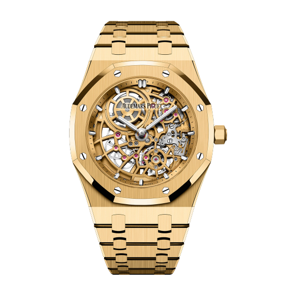 Audemars Piguet "Jumbo" Royal Oak Extra-Thin Openworked Skeleton Yellow Gold 39mm