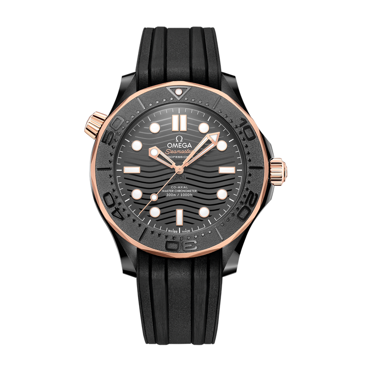 Omega Seamaster Diver 300M Black Ceramic Rubber 43.5mm