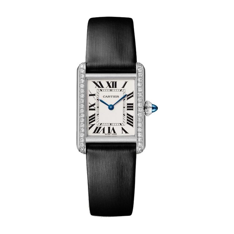Cartier Tank Must Silver Steel Leather 22mm