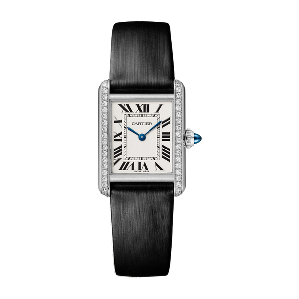 Cartier Tank Must Silver Steel Leather 22mm